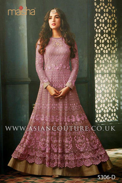 Hot Pink Indian Party Wear Asian Anarkali Wedding Bridal Dress - Asian Party Wear