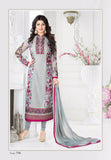 GREY GEORGETTE-CHIFFON INDIAN PAKISTANI SALWAR KAMEEZ - Asian Party Wear