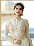 Mauve Indian Wedding Dress Embroidered Salwar Suit - Asian Party Wear