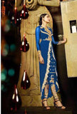 9104-D BLUE AAFREEN ADAA DESIGNER PANT STYLE SUIT - Asian Party Wear