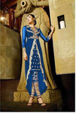 9104-D BLUE AAFREEN ADAA DESIGNER PANT STYLE SUIT - Asian Party Wear