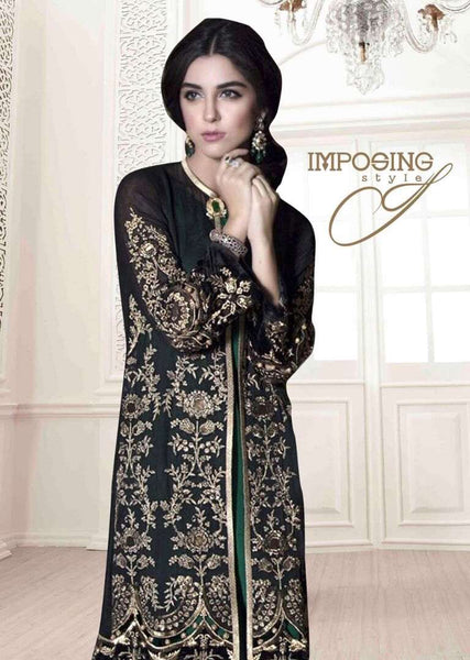 BD03 BLACK MARIA B STYLE PAKISTANI SALWAR KAMEEZ SUIT - Asian Party Wear