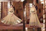 Beige Z9078 Z Plus Anarkali Wedding Wear Suit - Asian Party Wear