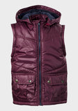 Burgundy Boys Designer Convertible Jacket / Gilet - Asian Party Wear