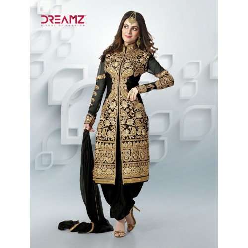 Black DREAMZ VOL-4 WEDDING WEAR SHALWAR KAMEEZ - Asian Party Wear