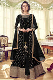 BLACK INDIAN PAKISTANI EVENING PARTY WEAR DRESS - Asian Party Wear