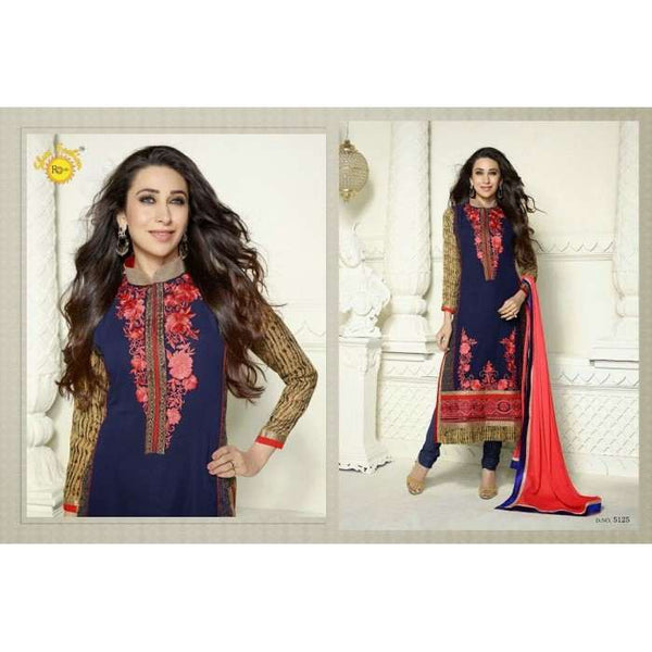 Blue karishma kapoor Ronak Party Wear Salwar Kameez - Asian Party Wear