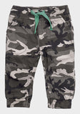 Charcoal Grey Boys Designer Top + Camo Pants Set - Asian Party Wear