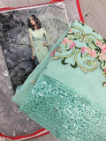 4002 MUMTAZ SAJAWAT MINT GREEN SALWAR KAMEEZ - Asian Party Wear