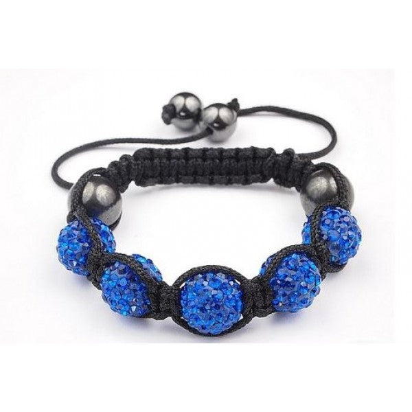 DARK BLUE CHILDREN CRYSTAL BALL BRACELET - Asian Party Wear