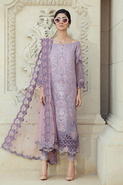 PURPLE MARIA B LUXURY READY TO WEAR SALWAR SUIT - Asian Party Wear