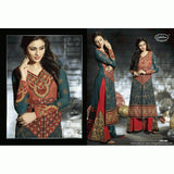 D.No.5005 Blue Green Dreamz Designer Party Wear - Asian Party Wear