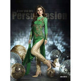 D5002-D Green Flash Dreamz Designer Dress - Asian Party Wear