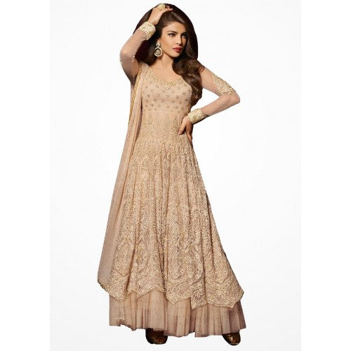 CREAM Priyanka Chopra HEROINE Lime Light Designer Dress - Asian Party Wear