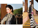 ZC03 Faraz Manan Black Lawn Crescent Summer Suit 2015 [ Replica ] - Asian Party Wear