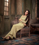 Gold Beige Maskeen Maisha Crush Dress (Ma2207) - Asian Party Wear