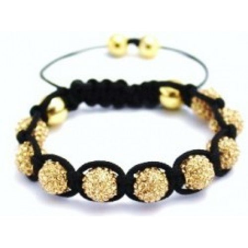 GOLD CRYSTAL BALL BRACELET - Asian Party Wear