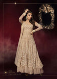 Gold CREAM Priyanka Chopra HEROINE Lime Light Designer Dress - Asian Party Wear