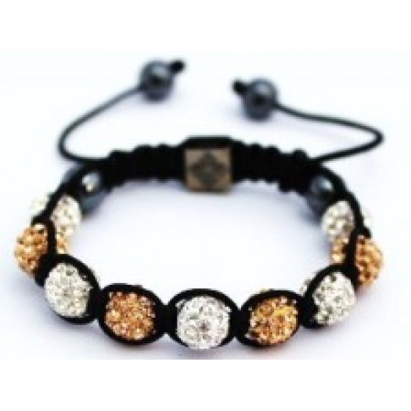 NEW GOLD AND WHITE CHILDREN CRYSTAL BALL BRACELET - Asian Party Wear