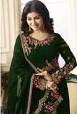 GREEN SIMAR REENAZ AYESHA TAKIA PARTY WEAR ELEGANT SALWAR SUIT - Asian Party Wear