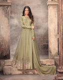 NILE GREEN MAISHA ZUAAN WEDDING WEAR GOWN - Asian Party Wear