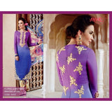 H5403 Purple HEER KIMORA WEDDING WEAR - Asian Party Wear