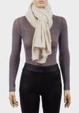 Beige Multi Way Knit Shawl Wrap - Asian Party Wear