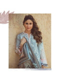 FM01 SERENITY BLUE KAREENA KAPOOR STYLISH LAWN SUIT - Asian Party Wear