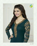 K3579 GREEN KASEESH PRACHI-16 GEORGETTE SALWAR KAMEEZ - Asian Party Wear