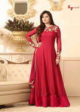 88001 RED LT NITYA PARTY WEAR ANARKALI SUIT - Asian Party Wear