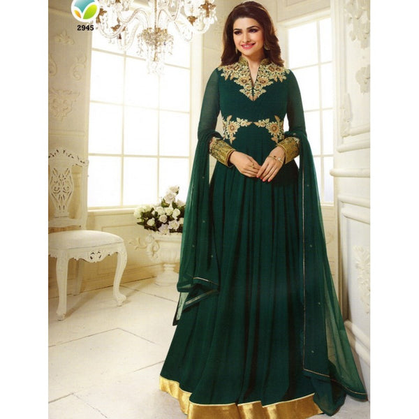 K2945 Dark Green KASEESH PRACHI Anarkali Wear - Asian Party Wear