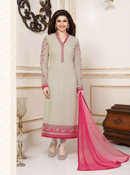 K3303 GREY KASEESH PRACHI-15 PARTY WEAR SALWAR KAMEEZ SUIT - Asian Party Wear