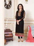 K3304 BLACK KASEESH PRACHI-15 PARTY WEAR SALWAR KAMEEZ SUIT - Asian Party Wear