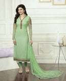 K3573 LIME GREEN KASEESH PRACHI-16 GEORGETTE SALWAR KAMEEZ - Asian Party Wear