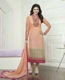 K3576 ORANGE KASEESH PRACHI-16 GEORGETTE SALWAR KAMEEZ - Asian Party Wear