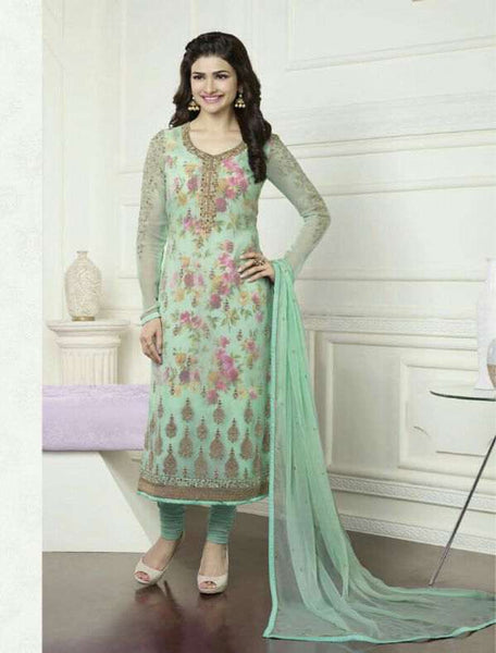 K3577 MINT GREEN KASEESH PRACHI-16 GEORGETTE SALWAR KAMEEZ - Asian Party Wear