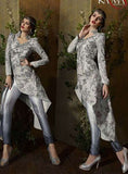 8101 SILVER KARMA TRENDS ANARKALI STYLE ANARKALI DRESS - Asian Party Wear