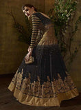 8102 BLACK KARMA TRENDS ANARKALI DRESS - Asian Party Wear