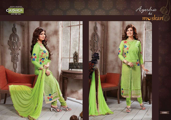 KH1502 GREEN AYESHA TAKIA MUSKAN SALWAR KAMEEZ SUIT - Asian Party Wear