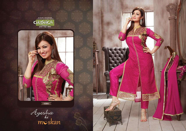 KH1504 PINK AYESHA TAKIA MUSKAN SALWAR KAMEEZ SUIT - Asian Party Wear