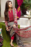 Rust Brown Khaadi Embroided Shirt with Shalwar & Dupatta - Asian Party Wear