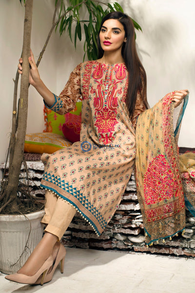 Z KHAADI F15527B PAKISTANI SALWAR KAMEEZ SUIT [ Replica ] - Asian Party Wear