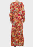 Cinnamon Stick Leopard & Leaves Printed Maxi - Asian Party Wear