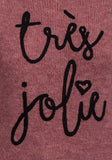 Blush Slogan Ladies Jumper Dress - Asian Party Wear
