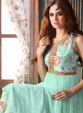 3203 MINT FLORAL MAISHA LAVISH 2 PARTY WEAR SUIT - Asian Party Wear