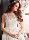 3204 WHITE MAISHA LAVISH 2 PARTY WEAR SUIT - Asian Party Wear