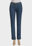 Ladies Designer Straight Cut 5-Pocket Denim Jeans - Asian Party Wear