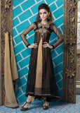 M16011 MEHAK BLACK AND BEIGE GEORGETTE SALWAR KAMEEZ - Asian Party Wear