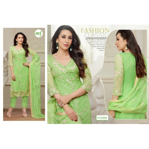 Green Art Silk Punjabi Suits – Gunj Fashion