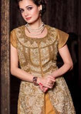 MP21005 Gold Brown Mohini Princess Wedding Wear - Asian Party Wear